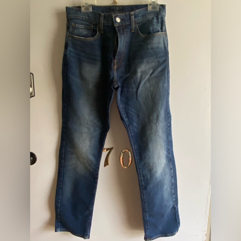 Lucky Brand Men's Deep Blue Straight Jeans
